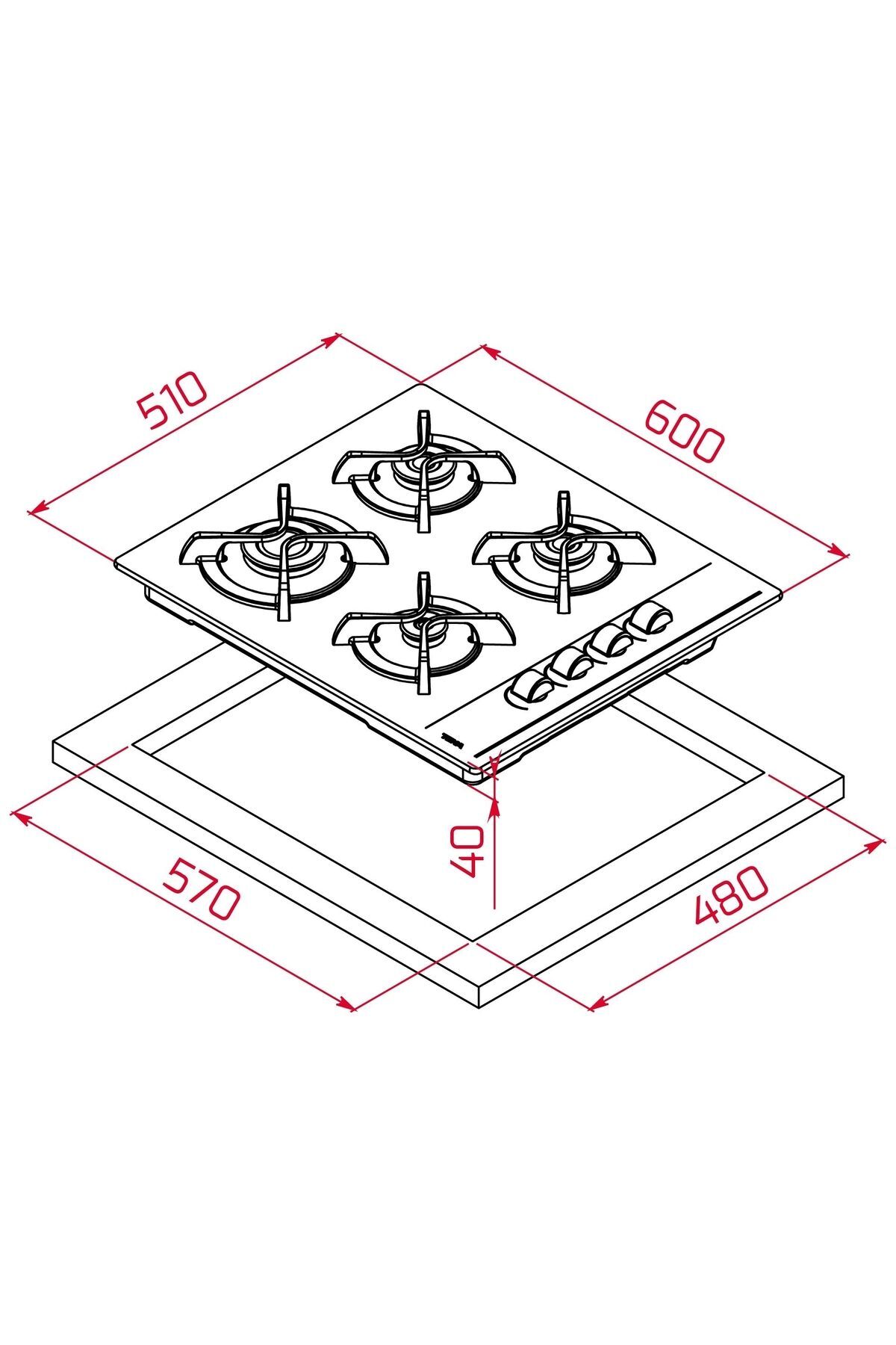TEKA GBC 64002 KBC WH (E4) 60cm Gaz