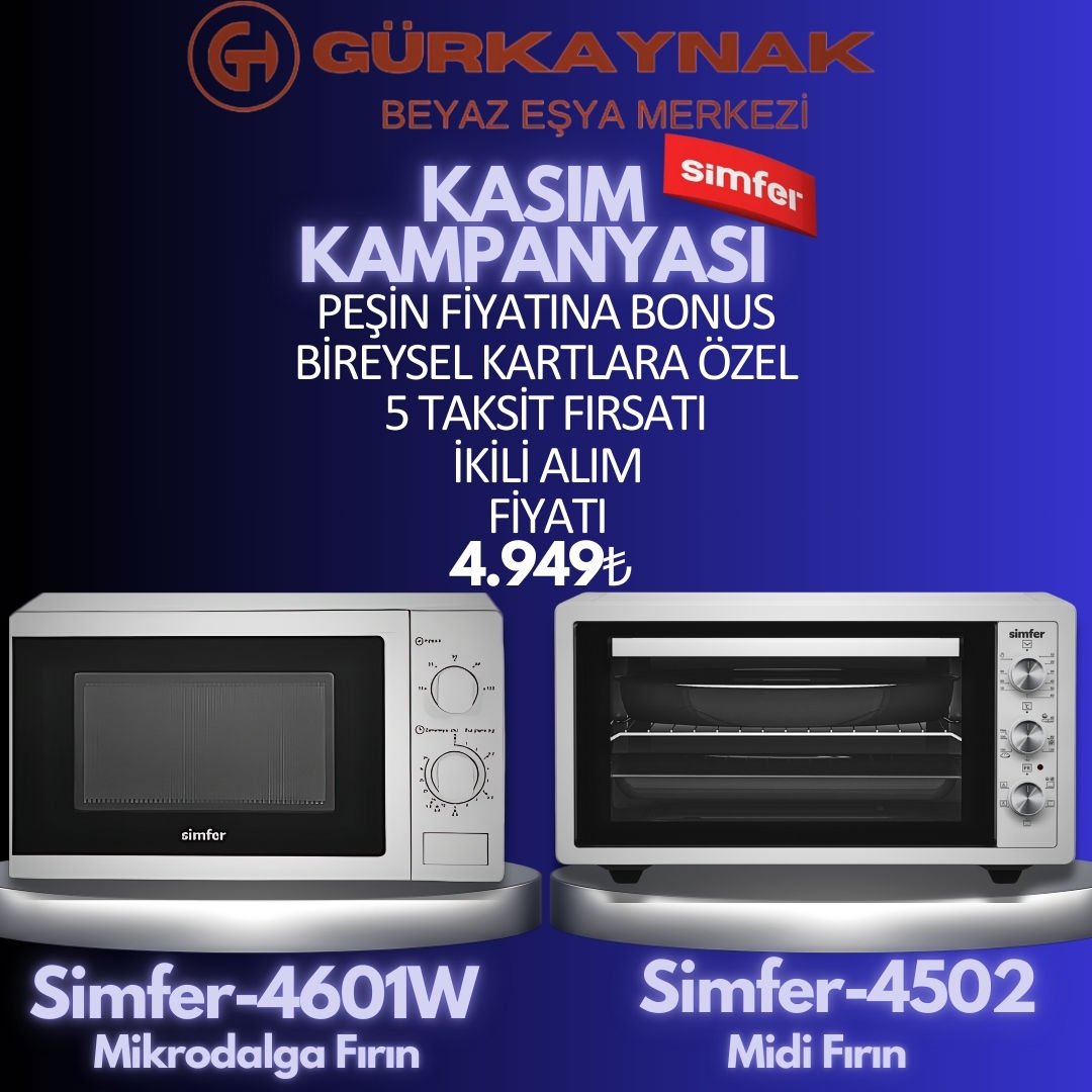 Simfer Kasım Kampanyası Midi ve Mini Fırın
