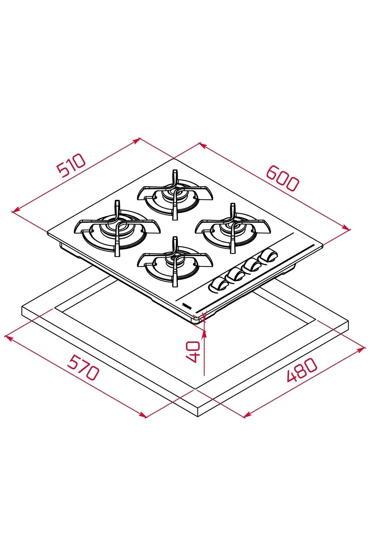TEKA GBC 64002 KBC WH (E4) 60cm Gaz