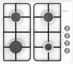TECNA 4 GÖZLÜ OCAK LPG BEYAZ 1 GÖZ WOK EMAYE