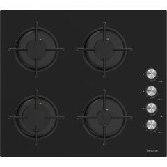 TECNA 4 GÖZLÜ OCAK SİYAH CAM SET ÜSTÜ