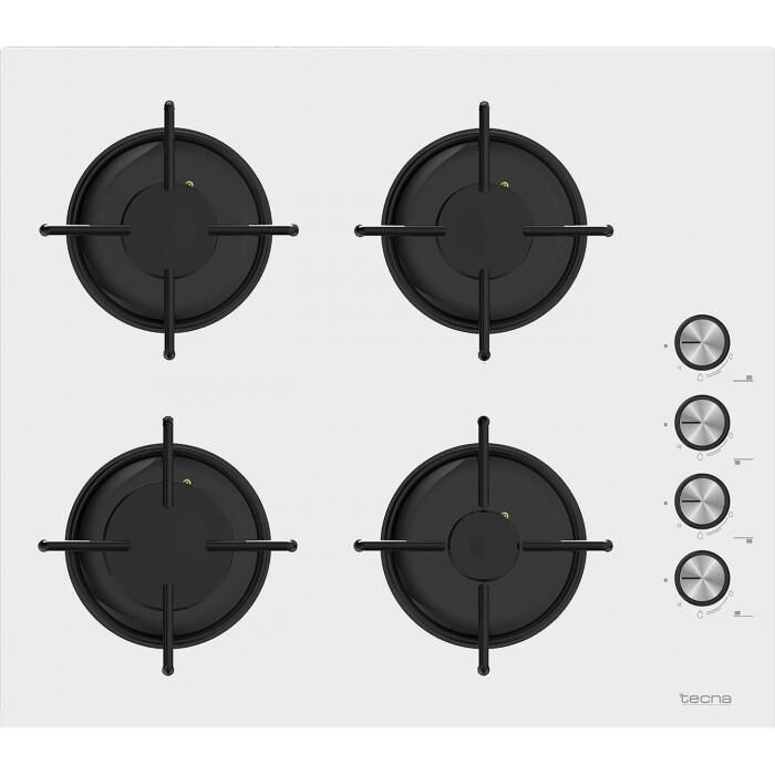 TECNA 4 GÖZLÜ OCAK BEYAZ CAM SET ÜSTÜ