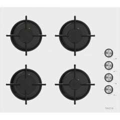 TECNA 4 GÖZLÜ OCAK BEYAZ CAM SET ÜSTÜ