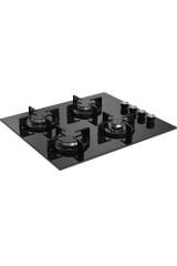 TECNA ANKASTRE OCAK SİYAH CAM 60 CM 4 GÖZLÜ